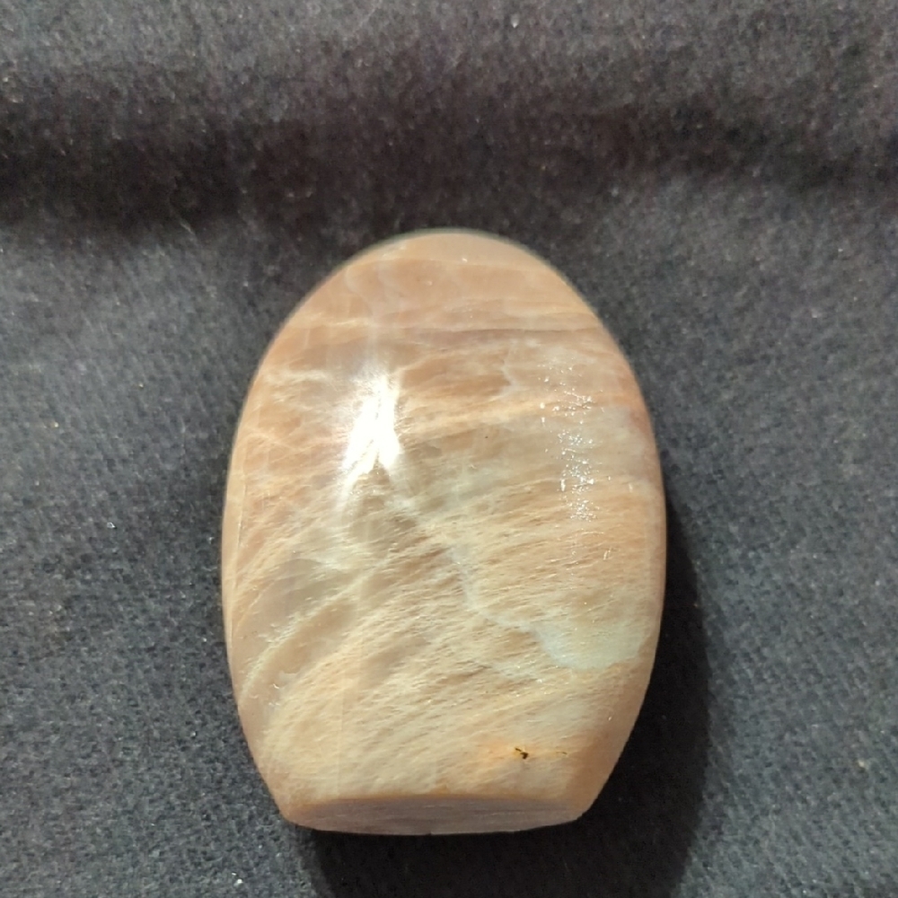 Peach Moonstone Gemstone Polished Freeform Stone - 194 Grams